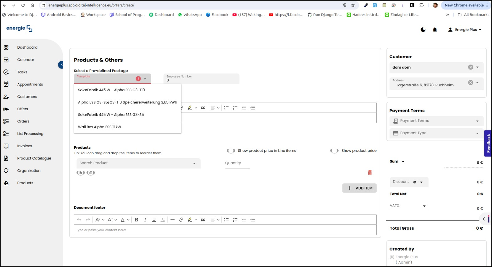 Digital Intelligence - Multi-tenant Solar Installation System