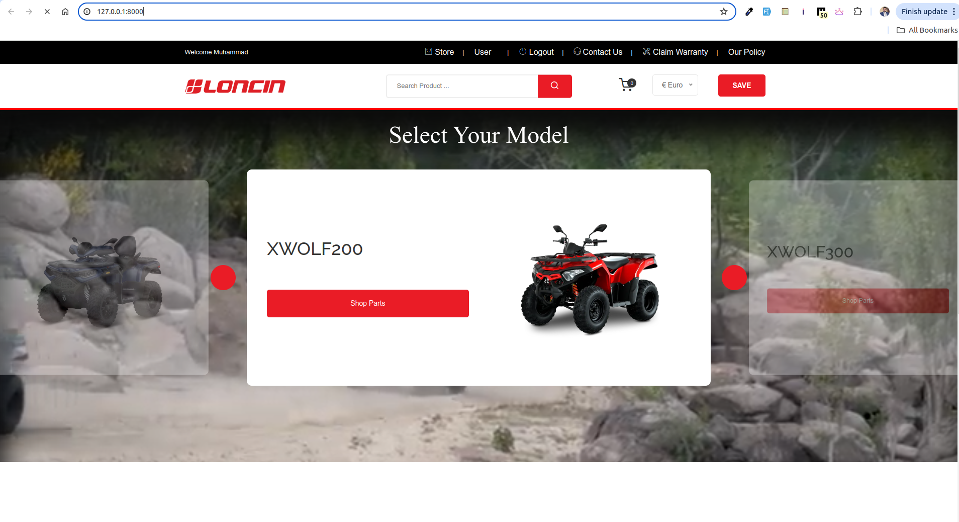Loncinorvparts - Automotive E-commerce Platform